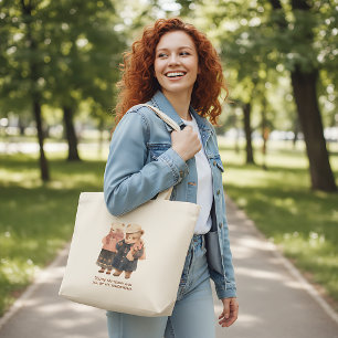 Bolsa Tote Grande Você É Minha Citação de Hoje