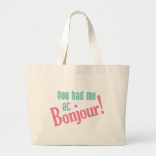 Bolsa Tote Grande Você me pegou em Bonjour! bolsas!