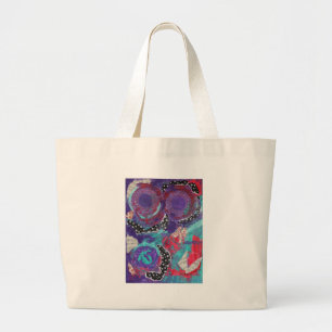 Bolsa Tote Grande Você sente a música? Uma pintura da arte dos mei