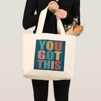 Bolsa Tote Grande Você Tem Este Design De Dia De Teste Motivacional