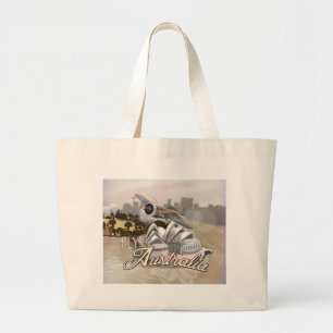 Bolsa Tote Grande Voo De Vintage Para A Austrália