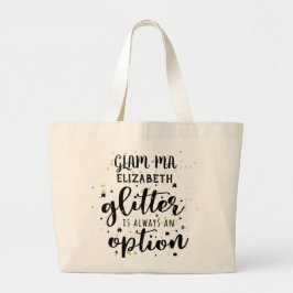 Bolsa Tote Grande Vovó Glamorosa - Opção Glitter Always