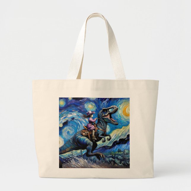 Bolsa Tote Grande Voyage - Dino Ride Tote Bag (Frente)