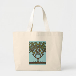 Bolsa Tote Grande Wallpaper Floral William Morris Tree Frieze