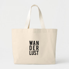 Bolsa Tote Grande Wanderlust, desejo viajar