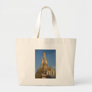 Bolsa Tote Grande Wat Arun temple in Bangkok Thailand
