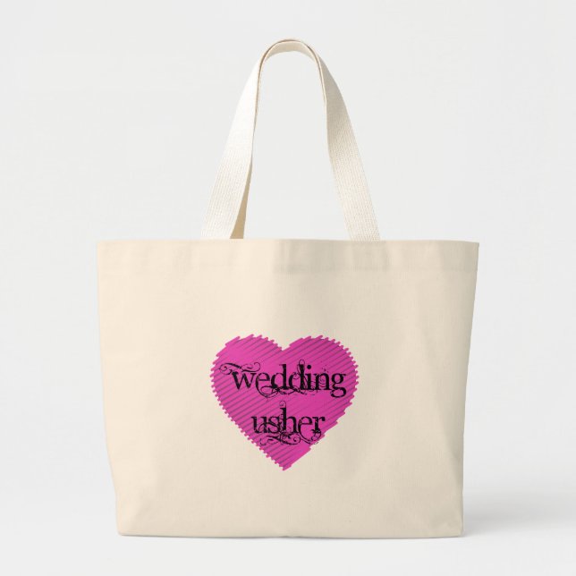 Bolsa Tote Grande Wedding Usher (Frente)