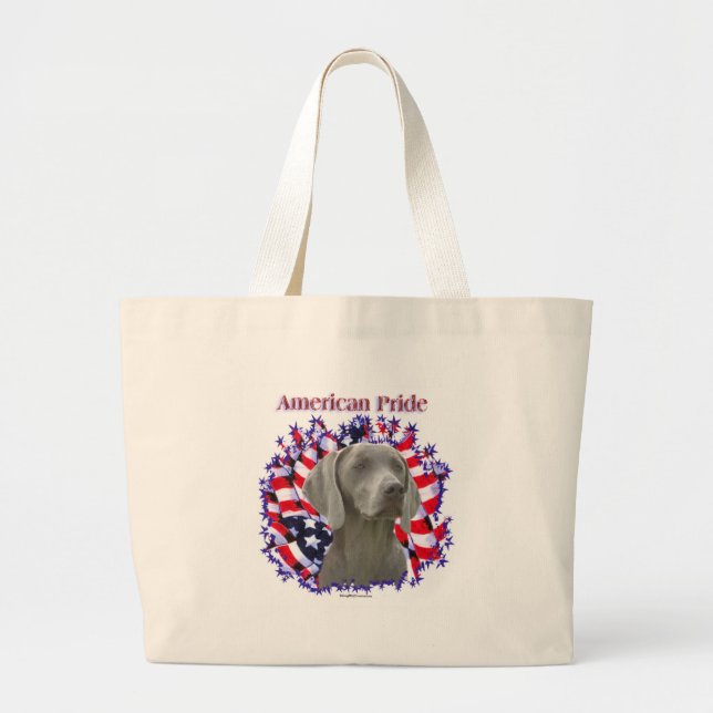 Bolsa Tote Grande Weimeraner Pride (Frente)