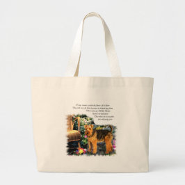 Bolsa Tote Grande Welsh Terrier Art Gifts
