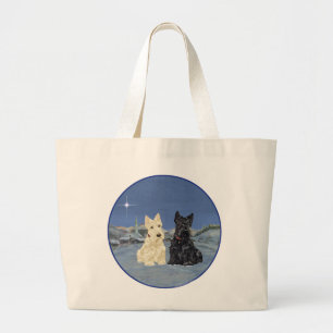 Bolsa Tote Grande Whaten Black Scotties Natal