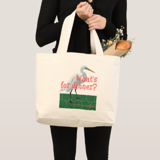 Bolsa Tote Grande “What's for dinner?”