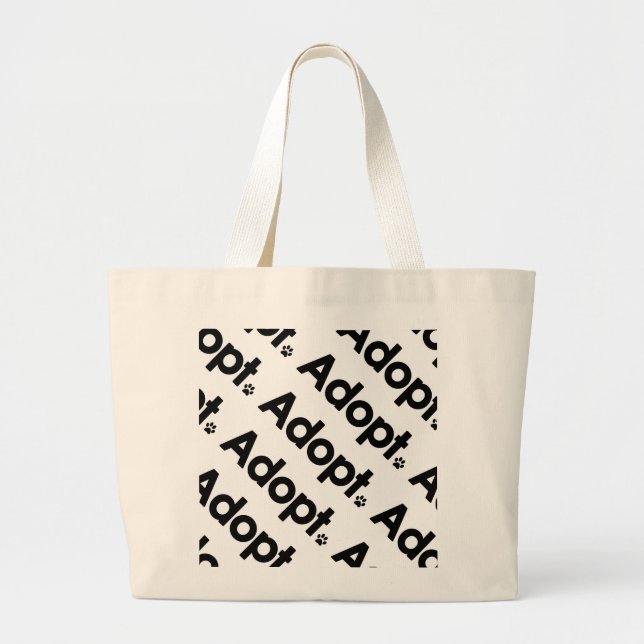Bolsa Tote Grande WHS adotam o logotipo (Frente)