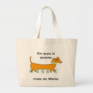 Bolsa Tote Grande Wiener do Dachshund