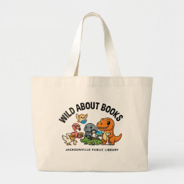 Bolsa Tote Grande Wild About Books Large