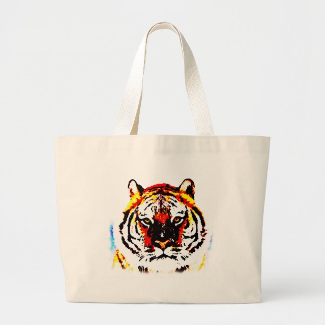 Bolsa Tote Grande Wild Tiger (Frente)