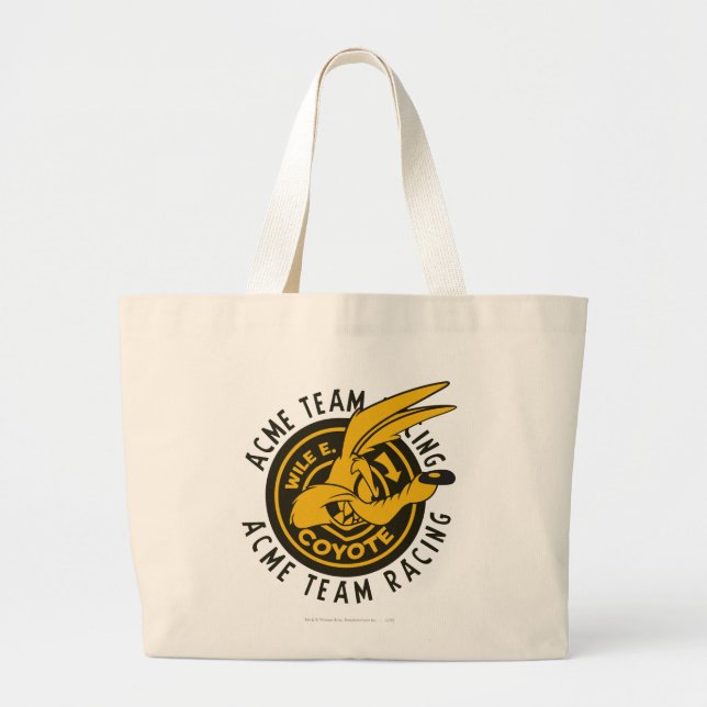 Bolsa Tote Grande Wile E. Coyote Acme Team Racing (Frente)