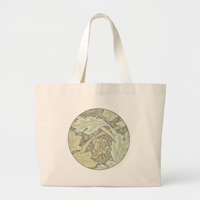 Bolsa Tote Grande William Morris Acanthus Rua James Wallpaper (Frente)