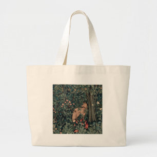 Bolsa Tote Grande William Morris Greenery Fox Willife