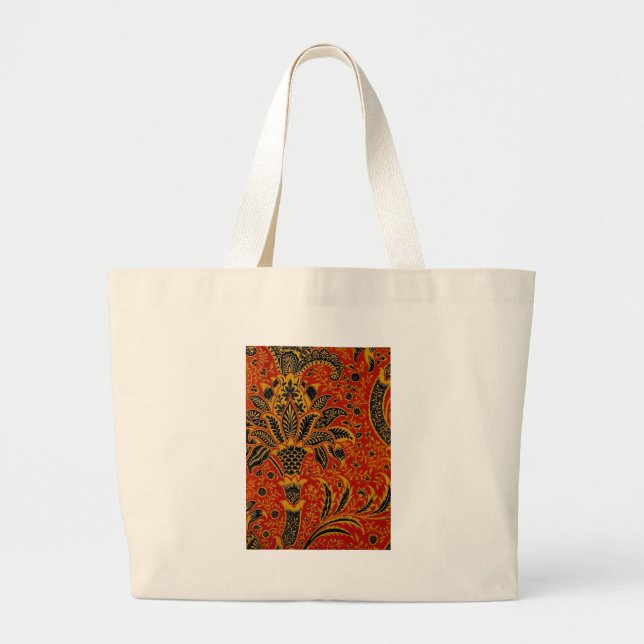 Bolsa Tote Grande William Morris India Red Floral (Frente)