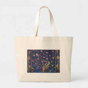 Bolsa Tote Grande William Morris Woodpecker Tapeçaria Artes e Artesa