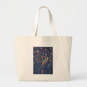 Bolsa Tote Grande William Morris Woodpecker Tapeçaria Artes e Artesa