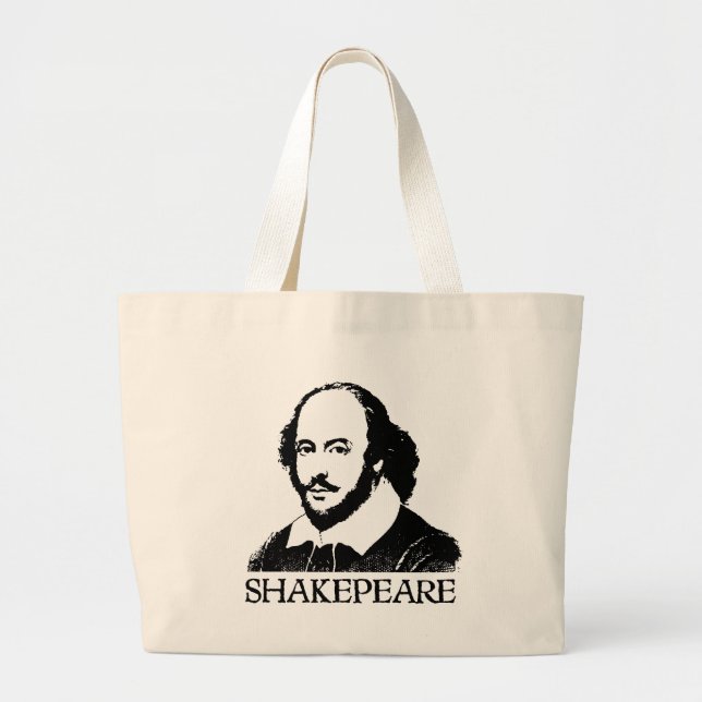 Bolsa Tote Grande William Shakespeare (Frente)