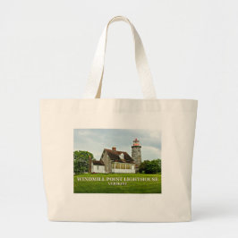 Bolsa Tote Grande Windmill Point Lighthouse, Vermont Tote Bag