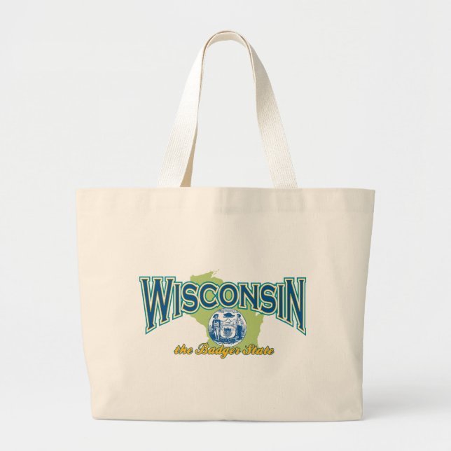 Bolsa Tote Grande Wisconsin (Frente)
