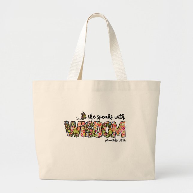Bolsa Tote Grande Wisdom totebag (Frente)