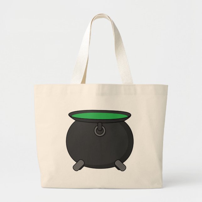 Bolsa Tote Grande Witch Cauldron (Frente)