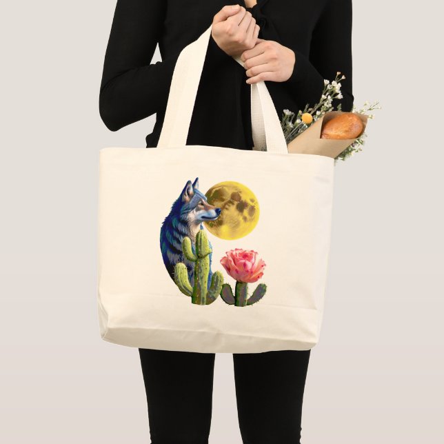 Bolsa Tote Grande Wolf11: Tote Bag (Frente (produto))