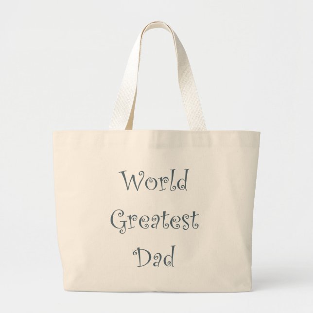 Bolsa Tote Grande World Greatest Dad (Frente)
