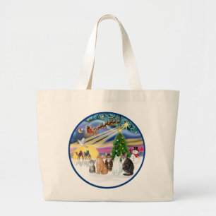 Bolsa Tote Grande Xmas Magic (R) - Cinco gatos (AmSH)