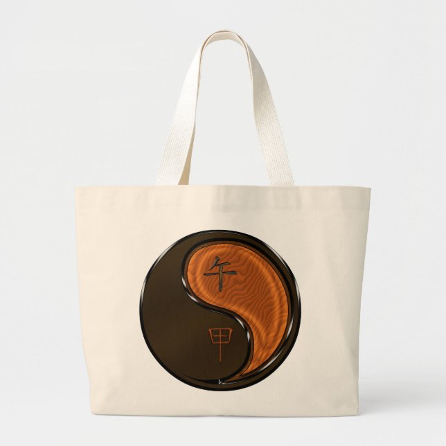 Bolsa Tote Grande Year of the Wood Horse (Frente)