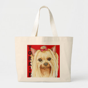 Bolsa Tote Grande Yorkie Color Block Large Tote Bag