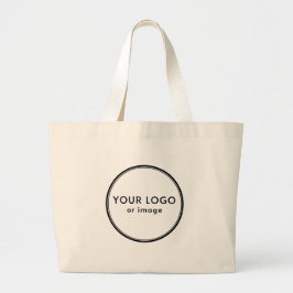 Bolsa Tote Grande Your logo, custom white 