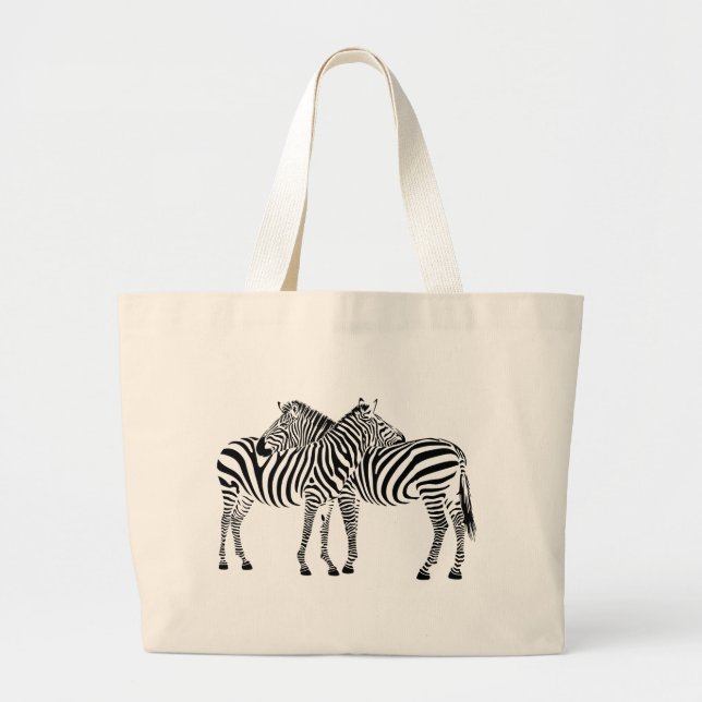 Bolsa Tote Grande Zebra Love (Frente)