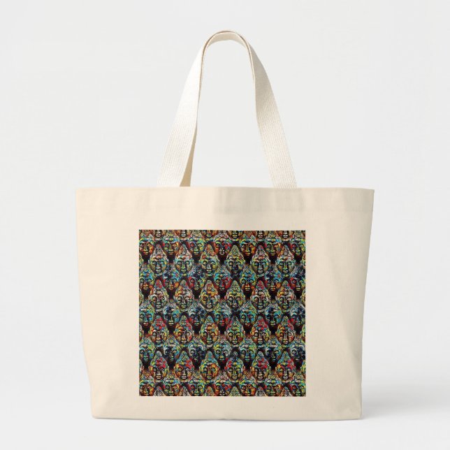 Bolsa Tote Grande Zen Buddha (Frente)
