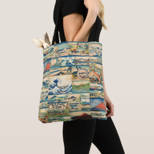 Bolsa Tote Grandes impressões do japonês de Hokusai Monte