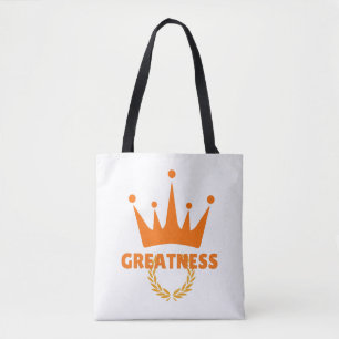Bolsa Tote Grandeza Coroa Inspiradora de Sucesso