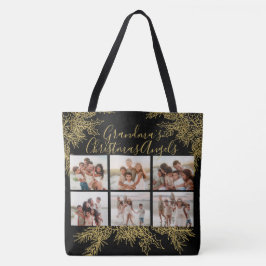Bolsa Tote Grandma's Elegant Custom Christmas Photo Collage