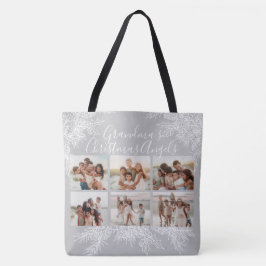 Bolsa Tote Grandma's Elegant Custom Christmas Photo Collage