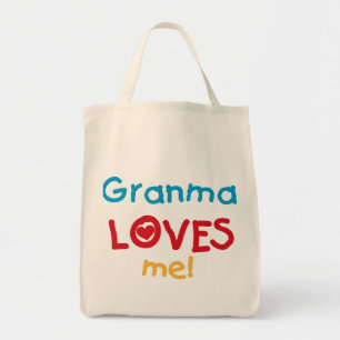 Bolsa Tote Granma me ama T-shirts e presentes