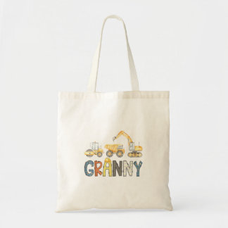 Bolsa Tote Granny Construction Excavator Birthday Boy Mothers