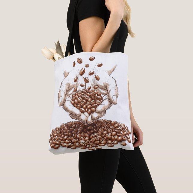 Bolsa Tote Grão de Café (Close Up)