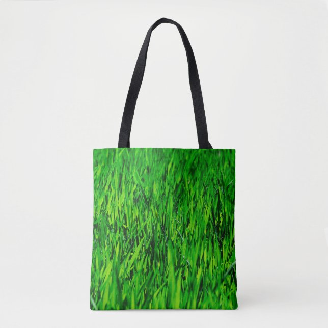Bolsa Tote Grass field meadow lawn growth (Frente)