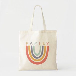 Bolsa Tote Grático Caprichoso Boho Família Arco-íris