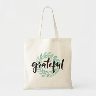 Bolsa Tote Gratidão De Wreath Grateful