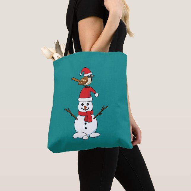 Bolsa Tote Grátis Sparrow em Snowman (Close Up)
