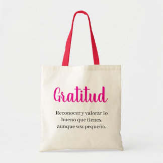 Bolsa Tote gratitud 